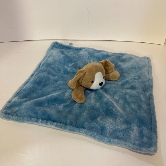 Carters Puppy Dog Lovey Blue Security Blanket Baby Stuffed Plush Animal Toy - Picture 1 of 8